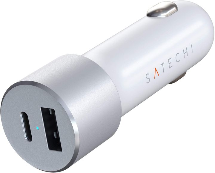 Автомобильное зарядное устройство Satechi 72W Type-C PD Car Charger Silver